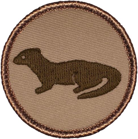 Otter Patrol Patch - 2" Diameter Round Embroidered Patch (Hook-Fastener) in Saudi Arabia