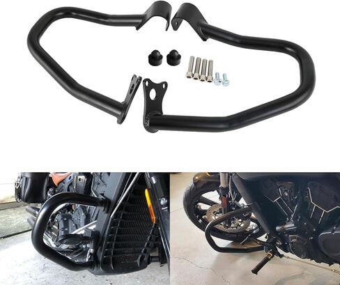 TCT-MOTORPARTS محرك الحرس الطريق السريع تحطم شريط الحرس دعم صالح للكشافة الهندية 2015-2024؛ كشاف بوبر ABS 2018-2023؛ الكشفية والستين 2016-2024 (Repl. 2881756-156) أسود in Saudi Arabia