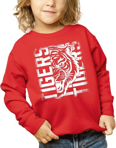 سويت شيرت Olive Loves Apple Tigers Sports للجنسين للبالغين والمراهقين والأطفال، سترة فخر لفريق الرياضة المدرسية in Saudi Arabia