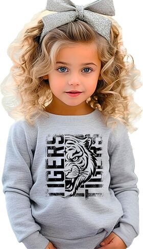 سويت شيرت Olive Loves Apple Tigers Sports للجنسين للبالغين والمراهقين والأطفال، سترة فخر لفريق الرياضة المدرسية in Saudi Arabia