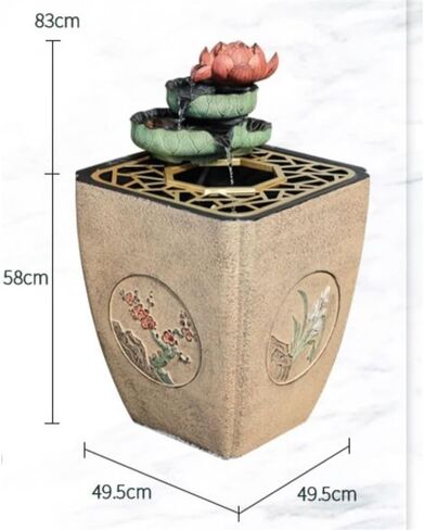 Standing Waterfall Floor to Ceiling Landscape Decoration Indoor Living Room Balcony Outdoor Circulating Water Landscape Fountain Floor Fountain in Saudi Arabia