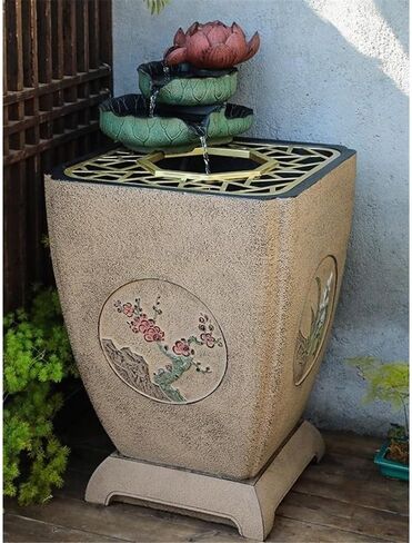 Standing Waterfall Floor to Ceiling Landscape Decoration Indoor Living Room Balcony Outdoor Circulating Water Landscape Fountain Floor Fountain in Saudi Arabia