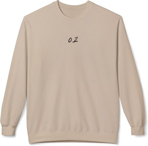 سويت شيرت Minimalist 0.2 Fleece Crewneck - سويت شيرت مريح متوسط ​​الوزن للجنسين من Zero Point Two in Kuwait