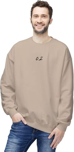 سويت شيرت Minimalist 0.2 Fleece Crewneck - سويت شيرت مريح متوسط ​​الوزن للجنسين من Zero Point Two in Kuwait