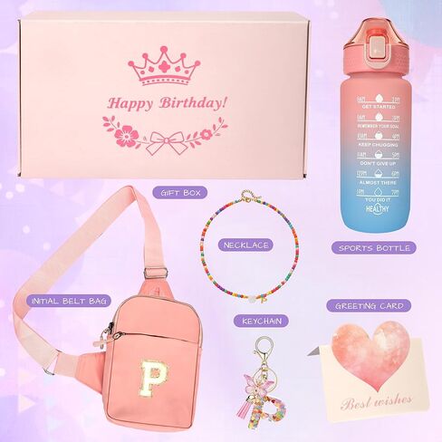 حزمة فاني شخصية للفتيات، حقيبة فاني أولية عبر الجسم للفتيات، هدايا عيد ميلاد للفتيات 4 5 6 7 8 9 10 11 12 13 عامًا، هدايا عيد ميلاد للفتيات المراهقات لحفيدة الابنة (د) in Kuwait