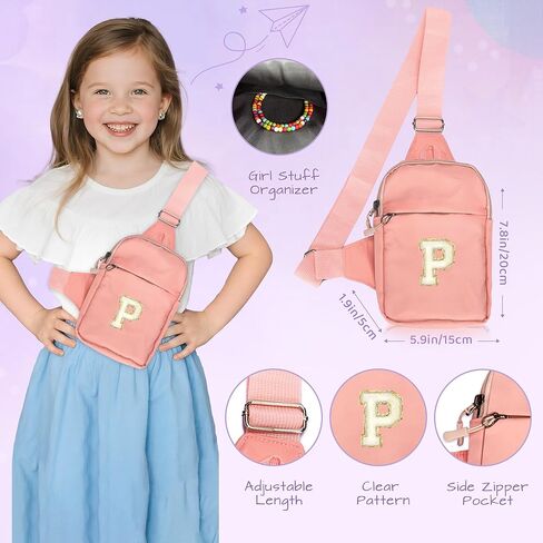 حزمة فاني شخصية للفتيات، حقيبة فاني أولية عبر الجسم للفتيات، هدايا عيد ميلاد للفتيات 4 5 6 7 8 9 10 11 12 13 عامًا، هدايا عيد ميلاد للفتيات المراهقات لحفيدة الابنة (د) in Kuwait