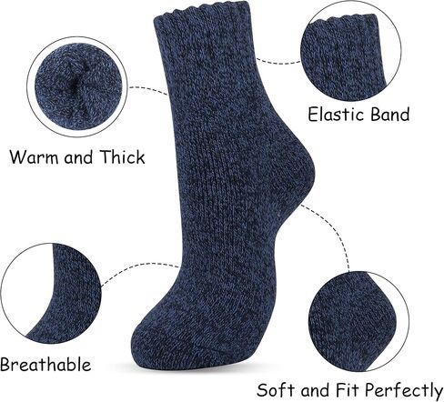 Moyel Wool Cashmere Socks for Women Cashmere Warm Socks for Women Women’s Thermal Winter Socks Womens thin Soft Cozy Socks in Saudi Arabia