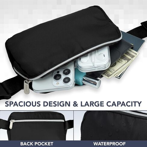 Crossbody Belt Bag for Women – Stylish Fanny Pack, Functional and Fashion Waist Packs for Travel, Festivals, and Everyday Use in Kuwait