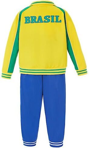 Gum & Berries Kids Football Tracksuit Zip Top with Pants England Barcelona Brasil New York Boston Outfit in Kuwait