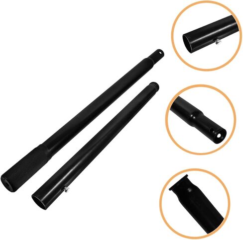 2pcs Horizontal Jack Floor Jack Handle Replacement Handle for Car Jack Trailer Jack Handle Jack Rod Jack Pole Lever Handle Jack Handle Grip Handle for Automotive Jack Car Jack Part, Black in Saudi Arabia