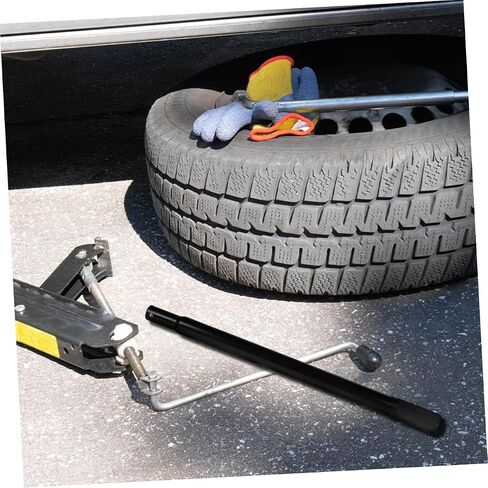 2pcs Horizontal Jack Floor Jack Handle Replacement Handle for Car Jack Trailer Jack Handle Jack Rod Jack Pole Lever Handle Jack Handle Grip Handle for Automotive Jack Car Jack Part, Black in Saudi Arabia