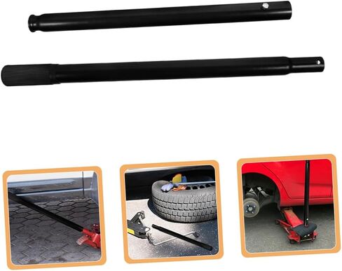 2pcs Horizontal Jack Floor Jack Handle Replacement Handle for Car Jack Trailer Jack Handle Jack Rod Jack Pole Lever Handle Jack Handle Grip Handle for Automotive Jack Car Jack Part, Black in Saudi Arabia