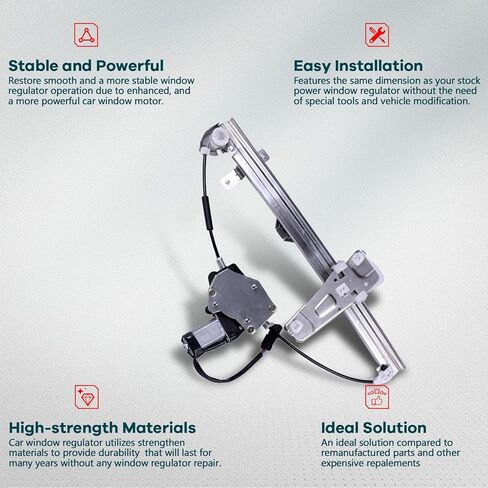 FINDAUTO Front Right Power Window Regulator Without Motor Fit for 2007-2017 for Jeep Compass in Kuwait