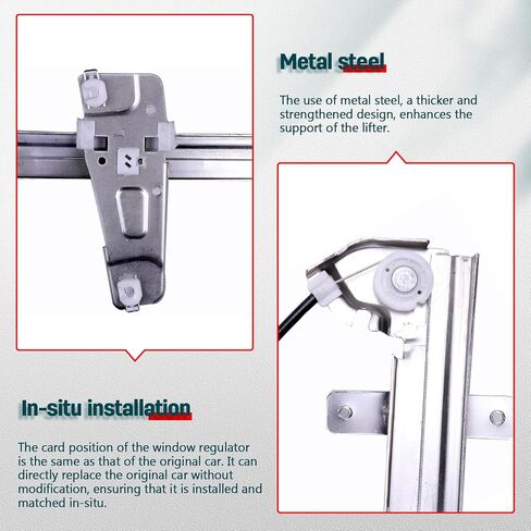 FINDAUTO Front Right Power Window Regulator Without Motor Fit for 2007-2017 for Jeep Compass in Kuwait