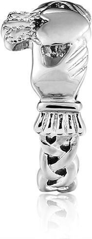 Classic Claddagh Friendship Ring for Women| Traditional Irish Jewelry Gift | Hand Holding Heart Crown Stainless Steel Ring |Velvet Pouch Included | R186 in Saudi Arabia