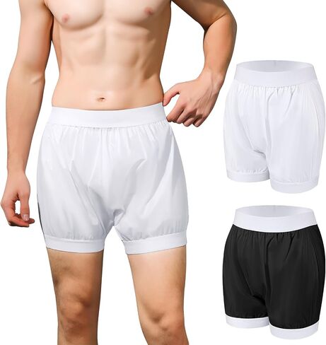Carer Adult Diaper Covers 2PCS Washable, Leakproof Incontinence Underwear for Men Women Enclosed Elastic, Widened Waistband Design Protection for Long-Term Care & Daily Use（White,Black,X-Large） in Saudi Arabia