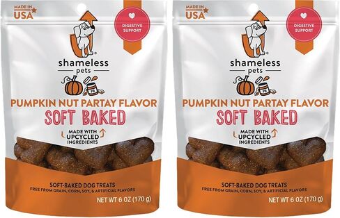 Shameless Pets Pumpkin Nut Par-Tay Soft-Baked Biscuit, 6 OZ in Saudi Arabia