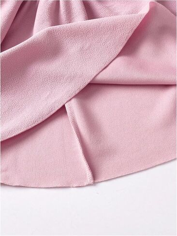 WDIRARA Toddler Girl's Ruched Bow Shoulder Cami Dress Birthday Sleeveless A Line Swing Dress in Saudi Arabia