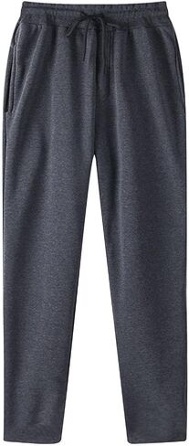 Men's Sweatpants Drawstring Joggers with Pockets Workout Trousers Baggy Lounge Pant Loose Fit Sweatpants for Men in Saudi Arabia
