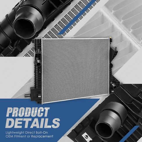 Auto Dynasty Radiator Compatible with 2008-2016 Ford F250 F350 F450 F550 Super Duty 5.4L 6.2L 6.8L AT, DPI 13231 Cooling Radiator 1-Row, Aluminum Core in Saudi Arabia