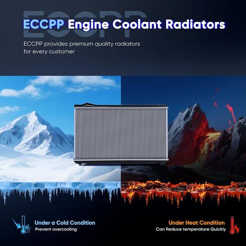 ECCPP 1746 مشعاع المحرك لـ 1994-1996 لكزس لـ ES300 3.0L 1995-1999 لتويوتا لأفالون 3.0L 1994-1996 لتويوتا لكامري 3.0L استبدال # 1746، CU1746، RAD1746،164000A022 مشعات الألومنيوم in Saudi Arabia