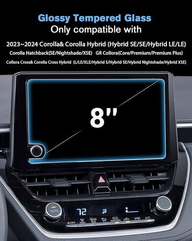 for 2024 Volkswagen Atlas/Atlas Cross Sport 12" Screen Protector [Anti-glare] Compatible with 2024 Atlas SE/SEL/SEL R-Line/SEL Premium R Line - HD Clear/Anti-fingerprint/ 2 Pack in Kuwait