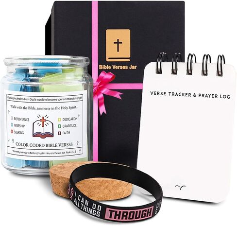 Bible Verse Jar – 90 Scripture & Affirmation Cards | Christian Gift for Women, Mom, Dad, Friend | Religious Graduation Gift, Hope Jar, Daily Encouragement, Prayer, Reflection & Inspirational Faith in Saudi Arabia