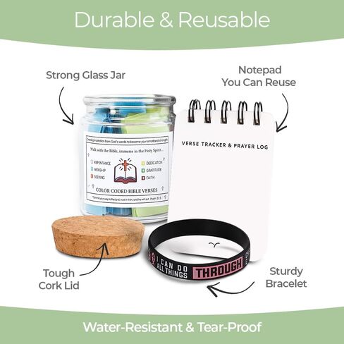 Bible Verse Jar – 90 Scripture & Affirmation Cards | Christian Gift for Women, Mom, Dad, Friend | Religious Graduation Gift, Hope Jar, Daily Encouragement, Prayer, Reflection & Inspirational Faith in Saudi Arabia