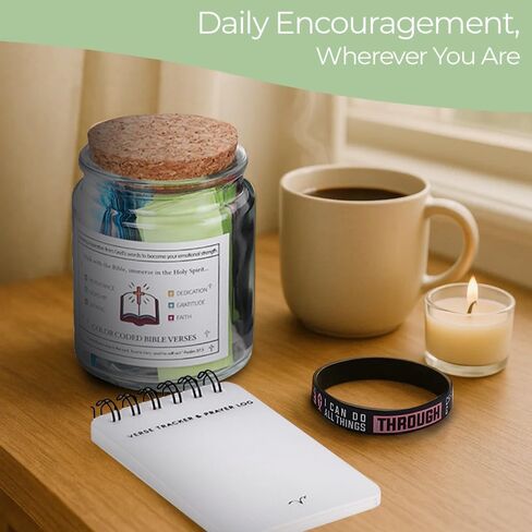 Bible Verse Jar – 90 Scripture & Affirmation Cards | Christian Gift for Women, Mom, Dad, Friend | Religious Graduation Gift, Hope Jar, Daily Encouragement, Prayer, Reflection & Inspirational Faith in Saudi Arabia