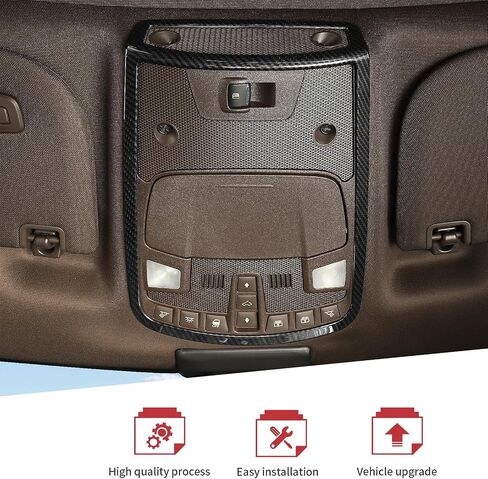JeCar لـ F150 غطاء خفيف للقراءة الداخلية الكسوة لفورد F150 2015-2020 ملحقات الكسوة الداخلية من ألياف الكربون in Saudi Arabia