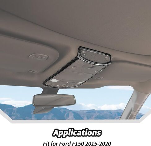 JeCar لـ F150 غطاء خفيف للقراءة الداخلية الكسوة لفورد F150 2015-2020 ملحقات الكسوة الداخلية من ألياف الكربون in Saudi Arabia