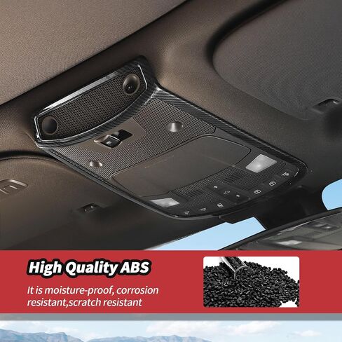 JeCar لـ F150 غطاء خفيف للقراءة الداخلية الكسوة لفورد F150 2015-2020 ملحقات الكسوة الداخلية من ألياف الكربون in Saudi Arabia