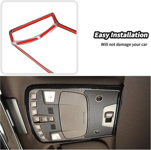 JeCar لـ F150 غطاء خفيف للقراءة الداخلية الكسوة لفورد F150 2015-2020 ملحقات الكسوة الداخلية من ألياف الكربون in Saudi Arabia