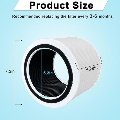 3 Pack 311 Auto Replacement Filter, Compatible with Blueair Blue Pure 311 Auto Air Purifier, 3 in 1 Fil-tration Systems, H13 True HEPA Filter, Activated Carbon Filter and Soft Cotton Pre-filter. in Saudi Arabia