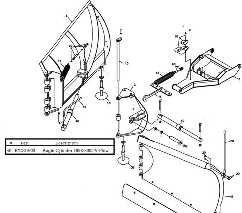 Replaces BOSS HYD01603 1-1/2 X 10 INCH Angle Cylinder 1998-2005 V-Plow Buyers 1304700 in Saudi Arabia