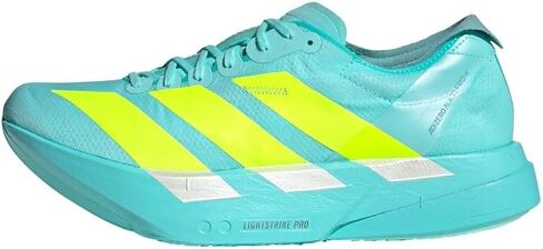 حذاء adidas FLAAQU/LUCLEM/Minton للرجال Adizero Adios PRO 4 M Flash aquaLucid Lemon/Mint ton 10 US، واسع in Saudi Arabia