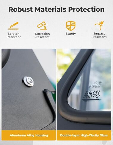 KEMIMOTO PRO XP Glass Windshield with Electric Wipers Scratch Resistant, Compatible with 2020-2024 Polaris RZR PRO XP / RZR Turbo R, Front Full Windshield High Sheerness Heavy Duty Strong Protection in Saudi Arabia
