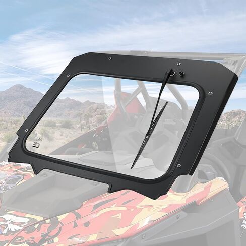 KEMIMOTO PRO XP Glass Windshield with Electric Wipers Scratch Resistant, Compatible with 2020-2024 Polaris RZR PRO XP / RZR Turbo R, Front Full Windshield High Sheerness Heavy Duty Strong Protection in Saudi Arabia