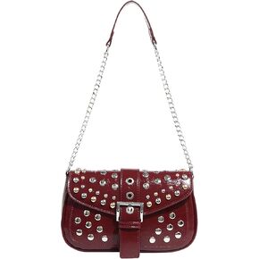 Womens Suede PU Leopard Print Shoulder Bag Fringe Tote Bag Cluth Studded Decor Punk Boho Vintage Crossbody Bag Purse in Saudi Arabia