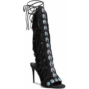 Gladiator Heels Knee High Sandals in Saudi Arabia
