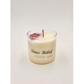Sinus Relief Soy Wax Candle with Peppermint, Eucalyptus, Lavender, and Menthol, 6 oz in Saudi Arabia