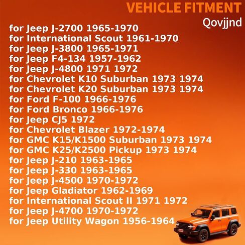 Front Transfer Case Output Shaft Seal for Jeep Gladiator 1962 1963 1964 1965-1969 for Chevrolet Blazer K20 K10 Pickup Suburban 1972-1974 Replacement C6TZ7B215A, J8123077 1 x in Saudi Arabia