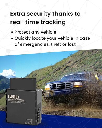 جهاز تعقب GPS للمركبات - سهل التركيب، متصل بالبطارية - جهاز تعقب السيارة 4G LTE Hidden Mini Obd، تتبع في الوقت الحقيقي، اشتراك لمدة 90 يومًا متضمن مع كابل تمديد (Rastreador GPS) in Saudi Arabia