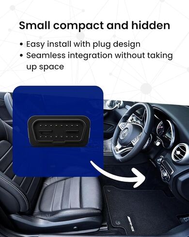 جهاز تعقب GPS للمركبات - سهل التركيب، متصل بالبطارية - جهاز تعقب السيارة 4G LTE Hidden Mini Obd، تتبع في الوقت الحقيقي، اشتراك لمدة 90 يومًا متضمن مع كابل تمديد (Rastreador GPS) in Saudi Arabia