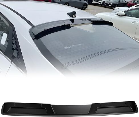 جناح سقف خلفي، متوافق مع 2021-2025 Hyundai Elantra/Elantra N، بلاستيك ABS أسود مطفي لنافذة السيارة جناح شفة علوي in Kuwait