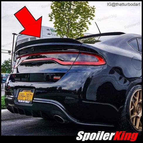 SpoilerKing Trunk Lip Spoiler (284G) متوافق مع دودج دارت 2012-16 أسود in Saudi Arabia