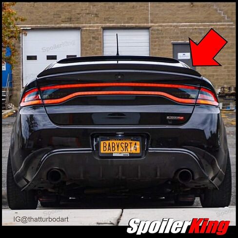 SpoilerKing Trunk Lip Spoiler (284G) متوافق مع دودج دارت 2012-16 أسود in Saudi Arabia