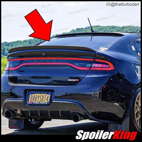 SpoilerKing Trunk Lip Spoiler (284G) متوافق مع دودج دارت 2012-16 أسود in Saudi Arabia