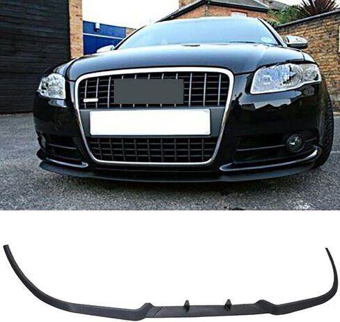 Fits AUDI A4 S4 B7 Cupra R Front Bumper Splitter Front Bumper Lip 3 Pcs Lip 2004-2008 in Saudi Arabia