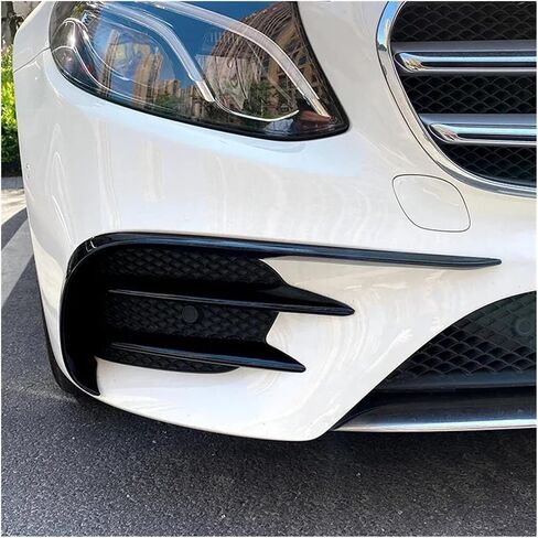 C238 W213 Air Vent Body Kits Front Bumper Splitter Canards Compatible for Mercedes E Class W213 C238 E200 E220 E300 E350 E400 E43 2016-2020(Carbon Look Set) in Saudi Arabia